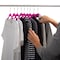 Simplify Slim Velvet Suit Hangers in Fuchsia, 25PK 23240-FUCHSIA - alternate 4